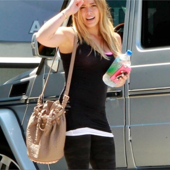 Alexander Wang Diego Studded Leather Bucket Bag RARE Latte - Picture 9 of 9